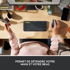 Logitech ERGO M575 Trackball - Souris sans fil avec molette de pouce - Noir-Double connectivité et multi-OS : connectez le trackball via Bluetooth ou en utilisant le récepteur USB sans vous soucier des possibles chutes grâce à sa portée sans fil de 10 m