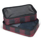 Roots - Chalet 19 po Valise de cabine rigide - Noir-Comprend deux cubes d'emballage pour un rangement organisé