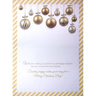 Rosedale - Cartes de souhaits Noël / Enveloppes - 5-1/2 po x 8 po - Décorations suspendues - Paquet de 12-Imprimées sur un papier de qualité non couché