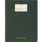 Moleskine - Cahier Etudiant ligné XXL Couverture souple - 8.5" x 11" - Vert-Papier sans acide, 70 g/m2, couleur ivoire : ligné