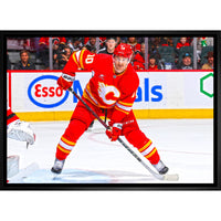 Jonathan Huberdeau 20x29 Calgary Flames - Toile encadree - 31" x 22"-Impression sur toile de qualité supérieure avec bordures enveloppées