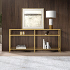 Hudson&Canal - Console Sivil 64" L - Laiton-Nettoyer avec un chiffon doux et sec, sans produits chimiques agressifs ni produits de nettoyage abrasifs