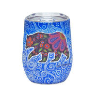 Oscardo - Gobelet avec motif artistique autochtone Ours céleste de Kim McDonough-Des gobelets à double paroi Oscardo mettant en valeur de l’art autochtone authentique, avec des motifs créés par des artistes des Premières Nations, inuits et métis de partout au Canada