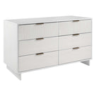 Manhattan Comfort - Granville commode moderne et double commode - blanc - ensemble de 2-17,72 po L x 55,04 po l x 48,98 po H