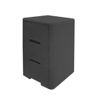 Modern Homes - Meuble à 4 tiroirs style rotin - Gris-Comprend quatre tiroirs spacieux avec une texture style rotin, offrant un rangement pratique pour les vêtements, accessoires, jouets ou articles ménagers.