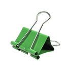JAM Paper - Pinces à reliure colourées - taille moyenne - 32 mm (1 1/4 po) - vertes - paquet de 15-Taille : Moyenne 1,25 pouce (32 mm) | Reprenez facilement votre forme une fois retiré