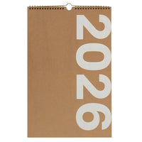 Gry Mattr - Calendrier mural 2026 - Gris-Calendrier mural 2026 avec disposition mensuelle pour faciliter la planification