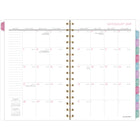 AT-A-GLANCE - Agenda scolaire hebdomadaire/mensuel BADGE floral 2024-2025 - 5 1/2 po x 8 1/2 po - multicolore - bilingue-13 mois : juillet 2024 à juillet 2025