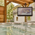 Storm Shell - Housse de protection rigide pour téléviseur d'extérieur avec support mural - 56" H x 65" L-7