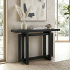 Hudson&Canal - Console Breslow 44" L - Grain noir-Finition en grain noir aspect bois