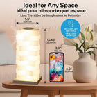 Bell+Howell - Lampe de table élégante sans fil RGB-Alimentation usb: câble usb inclus pour un usage branché à la maison ou au bureau sans piles idéal en lampe de chevet ou lampe de bureau