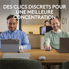 Logitech - MX Anywhere 3S Souris sans fil - Gris pâle-6 boutons (clic gauche/droit, retour/avance, changement de mode de roue, clic central), molette de défilement MagSpeed (1000 lignes par seconde,) défilement horizontal