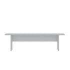 Manhattan Comfort - Banc de salle à manger moderne Nomad 67,91 po - Blanc-Banc de style rustique avec détails en grain de bois et base en H