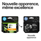 HP 60XL Cartouche d’encre noire à rendement élevé d’origine (CC641WN)-Compatibilité: HP Deskjet D2530, D2545, F2430, F4224, F4440, F4480. HP ENVY 100, 110, 111, 114, 120. HP Photosmart C4640, C4650, C4680, C4780, C4795, D110.