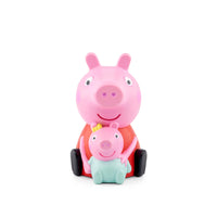 Tonies - Peppa Pig: La nouvelle petite sœur figurine Tonie - Français-Liste des titres (en français) : 1. La grande nouvelle 2. La couverture en patchwork 3. La leçon des grands frères et grandes sœurs 4. Le nouveau bébé 5. Un prénom pour bébé 6. Tenir bébé dans ses bras 7. Un petit moment avec maman Durée totale : env. 45 minutes