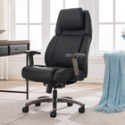 La-Z-Boy - Fauteuil de direction de massage Channing - noir-Réglage pneumatique de la hauteur du siège