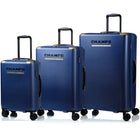 Champs - Luxe Ensemble de Bagages 3 Pièces - Marine-Système d'expansion sur toutes les mallettes