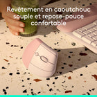 Logitech - Lift Souris Ergonomique Verticale - Rose-Dites oui au confort : Reposez-vous sur la souris verticale Lift toute la journée, avec une prise en main agréable et un repose-pouce pour toujours plus de confort