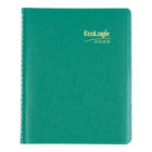 Brownline - 2026 Agenda mensuel EcoLogix 14 mois avec papier recyclé - 8-7/8 po x 7-1/8 po - Couleurs assorties - Anglais-Reliure spirale double avec couverture souple Romanel