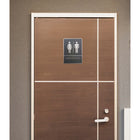 Futech - Panneau de Toilette Gris Homme/Femme avec Braille-4
