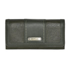 Roots - Portefeuille d'embrayage de poche pour dames - Olive-Fermeture à pression extensible