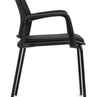 Offices to Go - Fauteuil d’invité Sparrow - Noir-Le bâti en nylon noir est doté d'une découpe de dossier unique