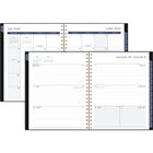 Mead - Agenda scolaire hebdomadaire/mensuel fruit et floral 2025-2026 - 11 po H x 8 1/2 po l - multicoloure - bilingue-Un mois sur 2 pages avec des blocs quotidiens non lignés pour la planification ouverte, plus une section pour les notes et des calendriers de référence des mois passés / futurs