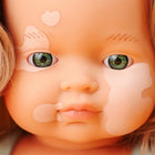 Miniland - Poupée bébé anatomiquement correcte de 15 pouces - Fille blonde caucasienne atteinte de vitiligo-Anatomiquement correct, ce qui signifie qu'ils montrent les différences physiques entre les garçons et les filles de manière réaliste