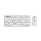 Logitech - Slim Bluetooth Combo, clavier et souris sans fil - Blanc-Défiez l'ennui: obtenez l'ensemble clavier et souris ultra-fin qui vous convient avec plusieurs couleurs au choix et une technologie plus intelligente. Démarquez-vous avec Slim Bluetooth Combo.