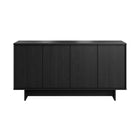 Prepac - Buffet Finnley de 61,5 po avec tablettes réglables, système de verrouillage par pression et 4 portes - Chêne noir-Conçu Et Fabriqué Aux États-unis Et Au Canada: Les produits de mobilier Prepac sont fièrement fabriqués en Amérique du Nord pour une qualité et une fiabilité de confiance, soutenus par notre équipe de support client basée en Amérique du Nord