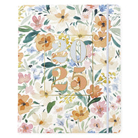 Graphique - 2024-2025 Académique Floral Tropical Mensuel Planificateur de Bureau - 20.32 x 25.4 cm-18 mois