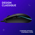 Logitech - Souris de jeu RVB programmable  G203 Prodigy - noire-7