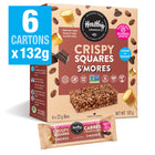 Healthy Crunch - Carrés croustillants au chocolat et aux fraises- 22 gr - Paquet de 36-Sans gluten