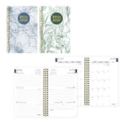 Blueline - Agenda Scolaire Hebdomadaire/Mensuel 13 Mois  De Juillet À Juillet - 8 po H x 5 po l - Motif Floral - Bilingue-13 mois, de juillet à juillet
