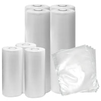 Kenmore - Lot varié de sacs et rouleaux pour scelleuse sous vide - paquet de 57-L'assortiment de 57 pièces comprend 50 sacs prédécoupés et 7 rouleaux thermoscellants personnalisables