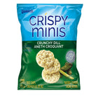 Quaker Crispy Minis Saveur Aneth Croquant Galettes de Riz Brun - 33g - Paquet de 32-Sans arome ni colorants artificiels