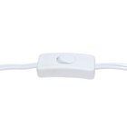 JAC Styles - Lampe de table ryley raindrop de 13,75 pouces - verre transparent avec abat-jour blanc-8