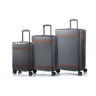 Champs - Ensemble de 3 valises extensibles de la "Vintage III" - Gris-De la collection Vintage III