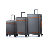 Champs - Ensemble de 3 valises extensibles de la "Vintage III" - Gris-De la collection Vintage III