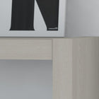 Bush Business Furniture - Bureau bibliothèque 56 po Echo, gris sable (KI60207-03)-Votre choix de fini blanc pur ou gris sable et de larges lignes créent une présence marquée avec un charme contemporain