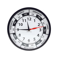 BIOS Living - Horloge Avec Jour - Français-Horloge avec jour affiche l’heure et le jour de la semaine