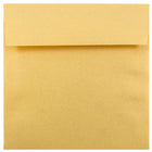  JAM Paper Enveloppes d'invitation carrées métalliques 6,5 x 6,5 po - Stardream Gold - paquet de 25-Couleur : Stardream doré.