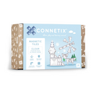 Connetix - Transparent Pack de Démarrage, Contenant 34 Pièces-Ensemble de 34 pièces - Contient 2 x grands hexagones, 4 x grands carrés, 12 x petits carrés, 4 x triangles isocèles, 4 x triangles équilatéraux, 4 x triangles rectangles et 4 x rectangles en transparent éblouissant