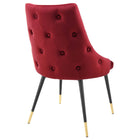 Modway - Adorn Touffe Performance Velvet Fauteuil d’appoint de salle à manger - Marron-Livré entièrement assemblé