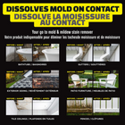 Alien - Power vaporisateur détachant instantané pour moisissure noire et mildiou - 48 oz - Paquet de 2-FORMULE À MÉLANGER FRAÎCHE QUI CONSERVE SA PLEINE PUISSANCE — Contrairement aux vaporisateurs prédilués qui perdent leur efficacité après des mois en magasin, Alien Power ne s'active qu'au moment du mélange : chaque préparation vaporise à 100 % de sa puissance, mélangez un flacon à la fois et conservez les sachets restants au sec
