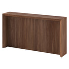Hudson&Canal - Console Piedmont 56" L - Noyer satiné-Le plateau de table a une capacité de poids de 60 lb