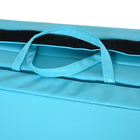 Soozier - Tapis De Gymnastique Pliant 4 pi L x 8 pi L x 2 po P - Tapis D’Exercice Avec Poignées De Transport - Bleu Clair-Housse en PU fermée par une fermeture éclair  