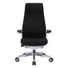 Nightingale - Fauteuil de direction à dossier haut NLC avec bras rabattable - Noir-Appui-tête ergonomique réglable en hauteur intégré au cadre de la chaise pour un maximum de confort et de commodité