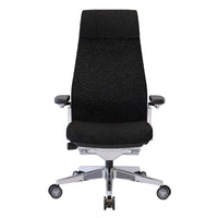 Nightingale - Fauteuil de direction à dossier haut NLC avec bras rabattable - Noir-Appui-tête ergonomique réglable en hauteur intégré au cadre de la chaise pour un maximum de confort et de commodité