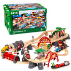 BRIO - Circuit de chemin de fer Deluxe-BRIO World est notre système de jeu évolutif qui évolue avec votre enfant. Tous les jouets BRIO World s'intègrent les uns aux autres pour créer un univers entièrement personnalisable, idéal pour stimuler les esprits en pleine croissance. Les possibilités de jeu imaginatif sont infinies et ce coffret s'intègre parfaitement : il suffit de choisir une pièce et de commencer à construire votre univers
